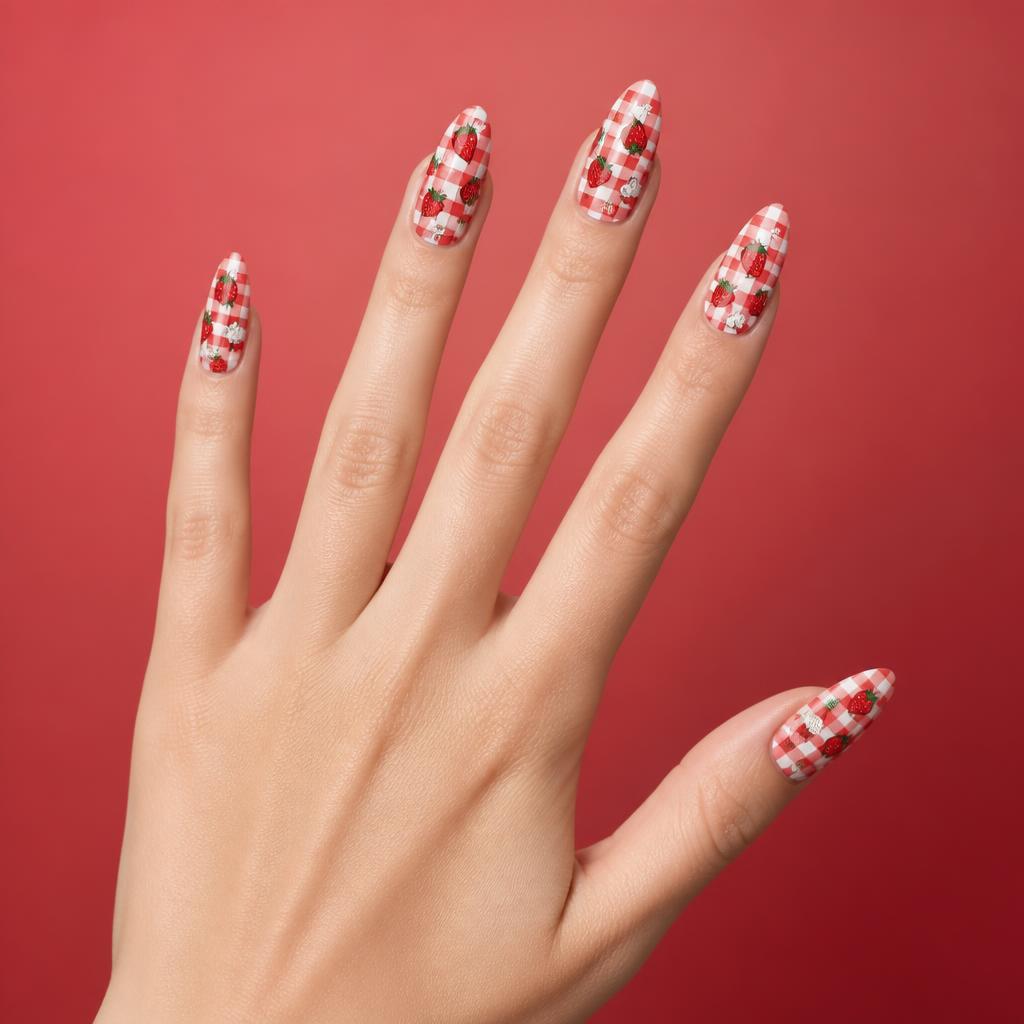 Strawberry gingham