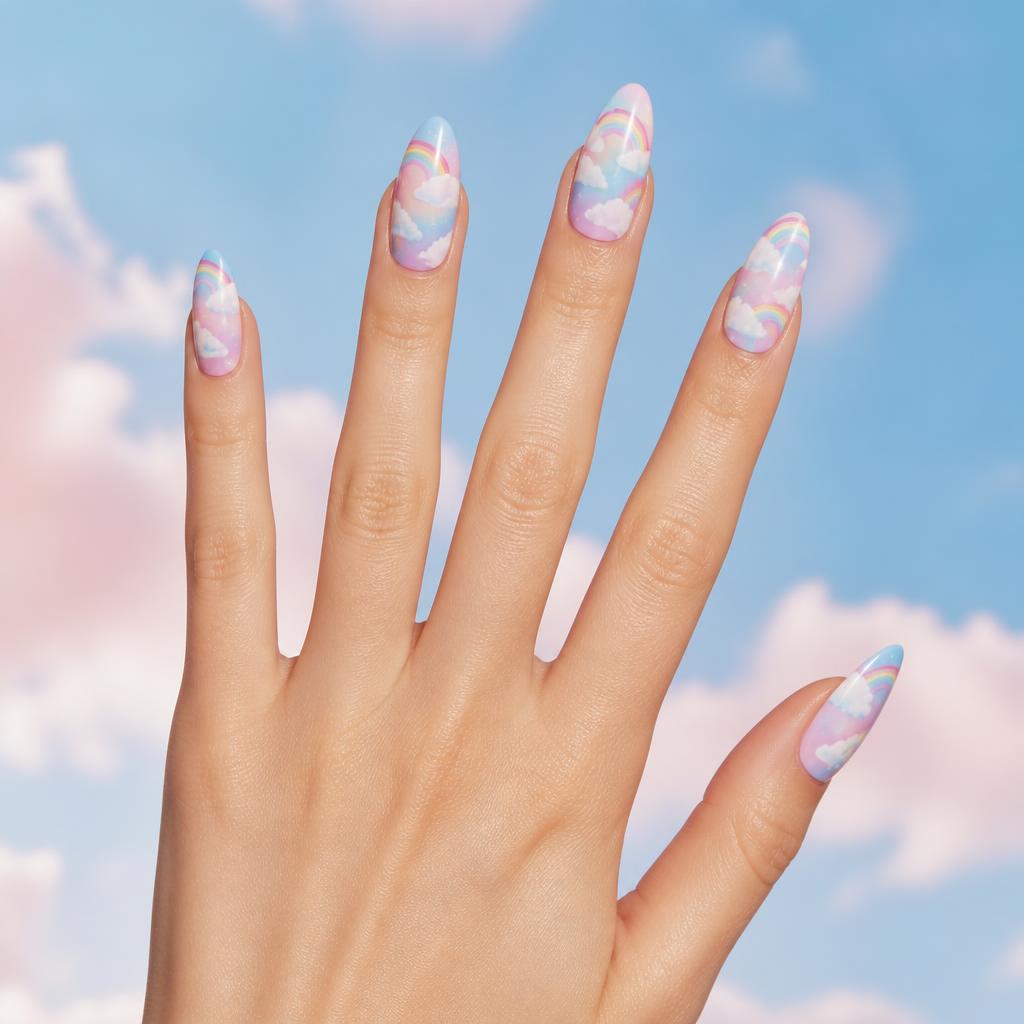 Rainbow clouds